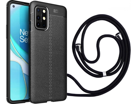 Funda Oneplus 8T Rugged Leather con Collar Negro