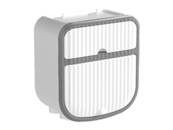 Portarrollos de papel higiénico de pared para baño, de fácil instalación y diseño compacto, color blanco.