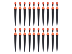 20 Aspersores De Riego Por Goteo Ajustables, Sistema De Riego Multifuncional Para Jardín, Plástico Naranja.
