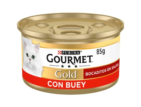 Pienso PURINA Gourmet Gold Trocitos en Salsa con Vaca