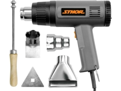 Pistola de aire caliente 1500w con accesorios 79328 Sthor