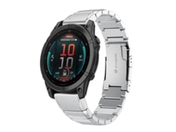 Pulseira para Garmin Fenix 8 Mip (51 mm) - Aço inoxidável - Estampa de capacete Tartaruga (26 mm) Preta