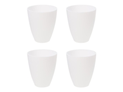 Rebe-4pcs Funda De Lámpara Plástica Simple Decorativa Para Hogar, Cubierta De Lámpara Suave Y Duradera 10x10x11,5cm Blanco