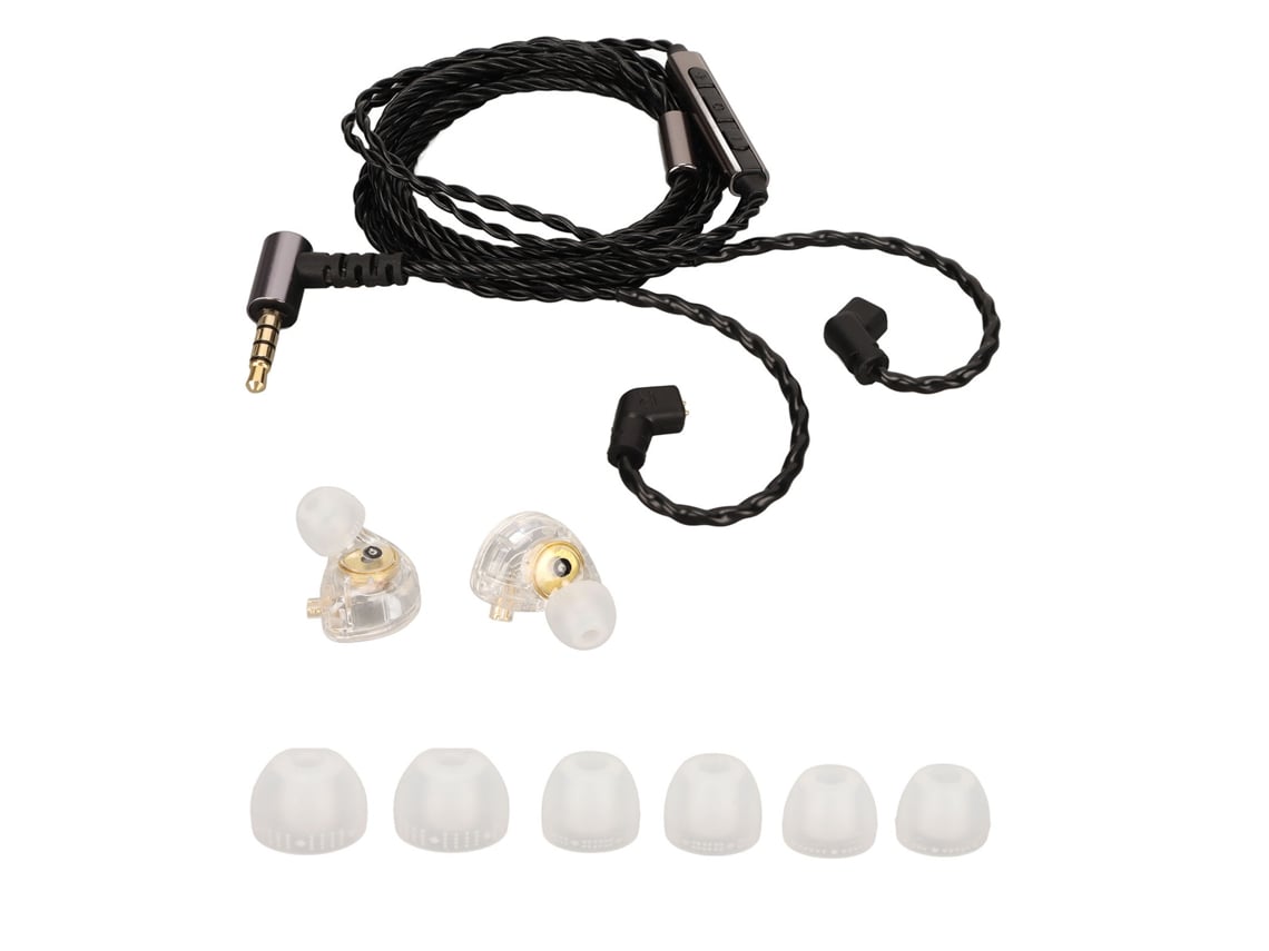 Auriculares Con Cable Hifi Estéreo Dinámicos Híbridos De 3,5 Mm Micrófono Para Audiófilos, Djs Y