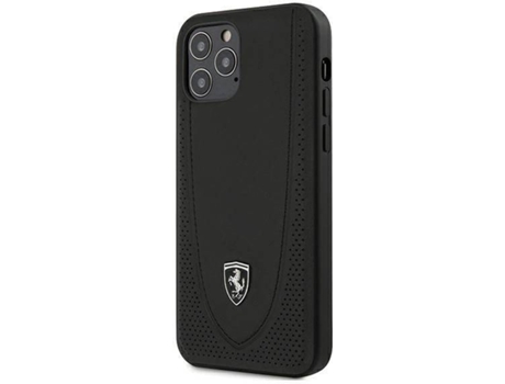 Carcasa Apple FERRARI iPhone 12, 12 Pro Hardcase 47 Negro