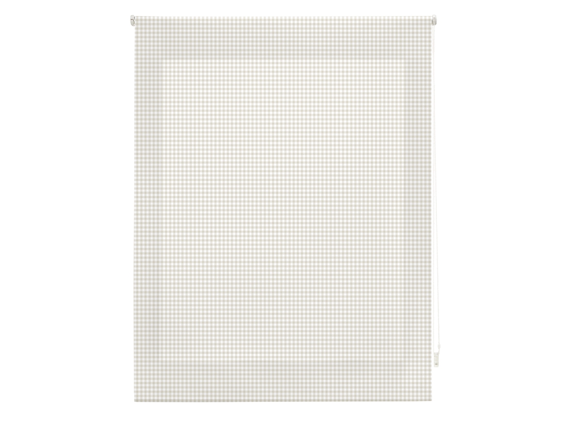 Estor Enrollable HAPPYSTOR Vichy Estampado Digital Fantasia Beige 195x250 cm