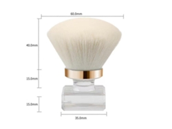 Brocha de maquillaje universal Rosewell para mujer, herramienta portátil y moderna para limpiar uñas.