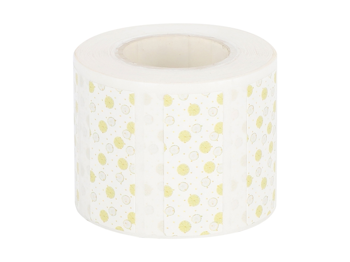 Papel Etiqueta Térmico 30x12mm Patrón Limón Resistente Al Aceite Y Rasguños Para Impresoras Oficina Eq11