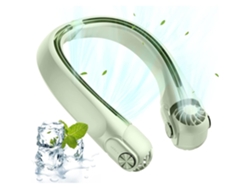 Ventilador Portátil De Cuello - Silencioso - Suministro De Aire Envolvente 360° - Batería 2400mah - Velocidad Del Viento De 3 Velocidades