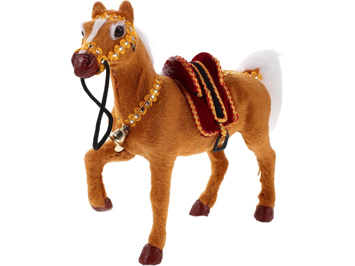 Caballo de peluche realista con sonidos, figura sonora para niños y niñas.