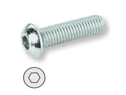 Tornillo Rosca Metal Allen Iso 7380 Zincado Largo 25Mm Métrica M-6 UCAFIX