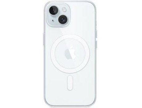 Funda APPLE iPhone 15 Clear Case com MagSafe (Transparente)