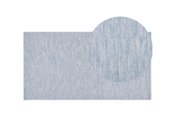 Alfombra de pelo corto BELIANI Derince de Algodón Azul 80x150