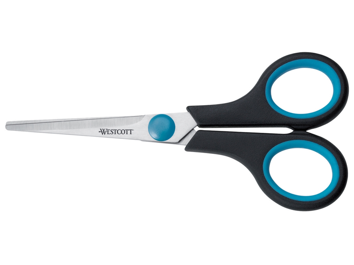 Tijeras WESTCOTT Easy Grip Longitud: 210 Mm Azul/Negro