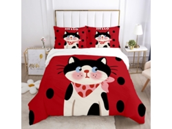 Juego Ropa Cama Diseño Funda Nórdica Almohada Microfibra Estampado Niños Adolescentes Adultos Juego 200x200 Cm