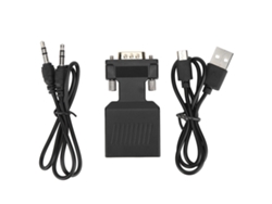 Convertidor VGA macho a HDMI hembra (conversión HD, 1080p)