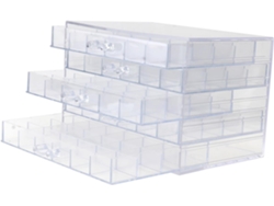Nuobesty Caja De Almacenamiento De Manicura De 1 Pieza, Organizador Transparente Para Joyas, Dijes Y Cuentas.