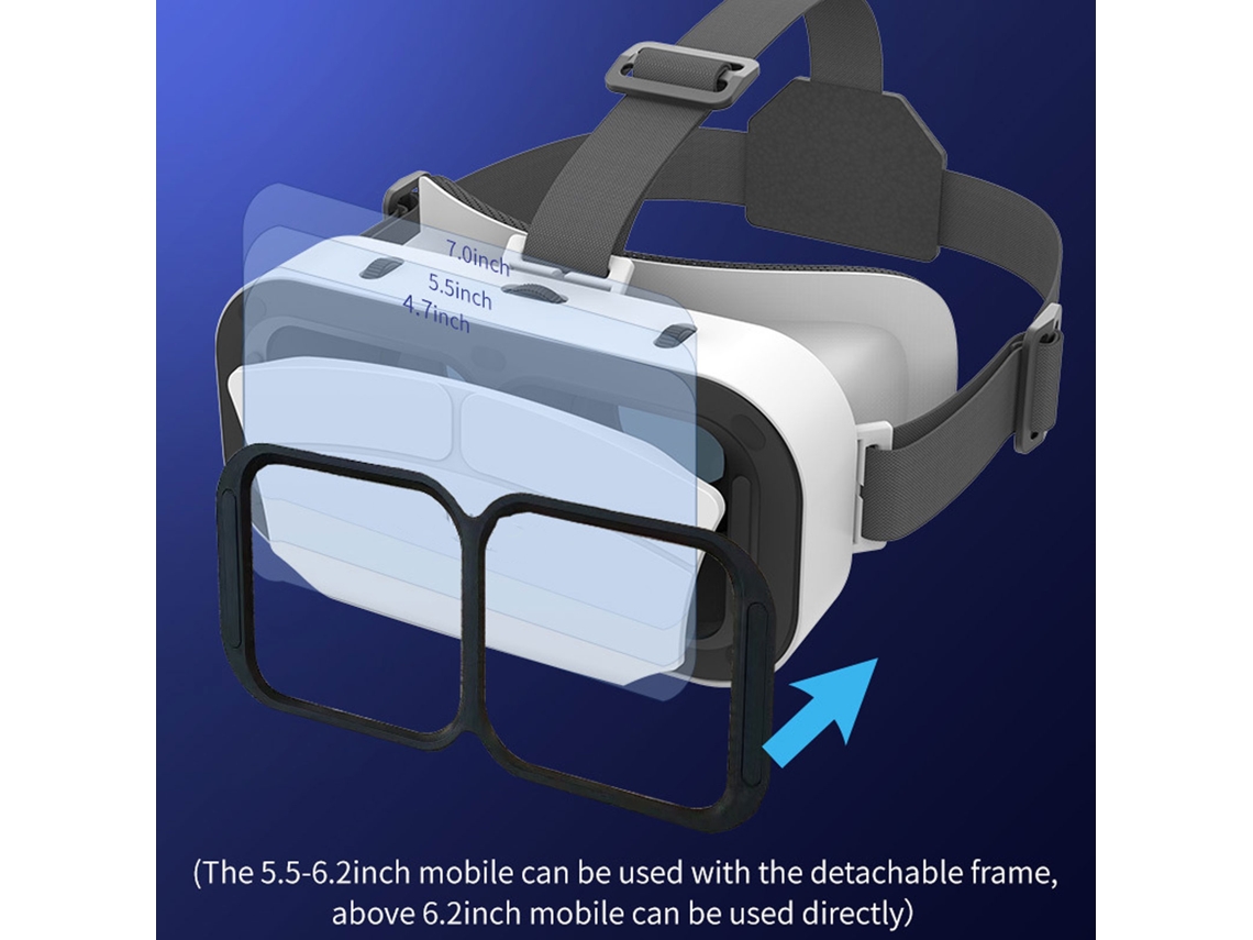 Gafas De Realidad Virtual 3d Ajustables Para Teléfonos Móviles De 4,7 A 7 Pulgadas Con Material De Primera Calidad.