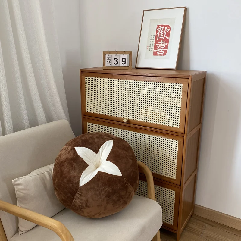 Cojín De Asiento Para Sofá Con Forma De Champiñón, Tomate O Caqui (45 Cm)