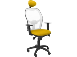 Silla de Escritorio Operativa PYC Jorquera C Amarillo B (Brazos Ajustables - Malla)