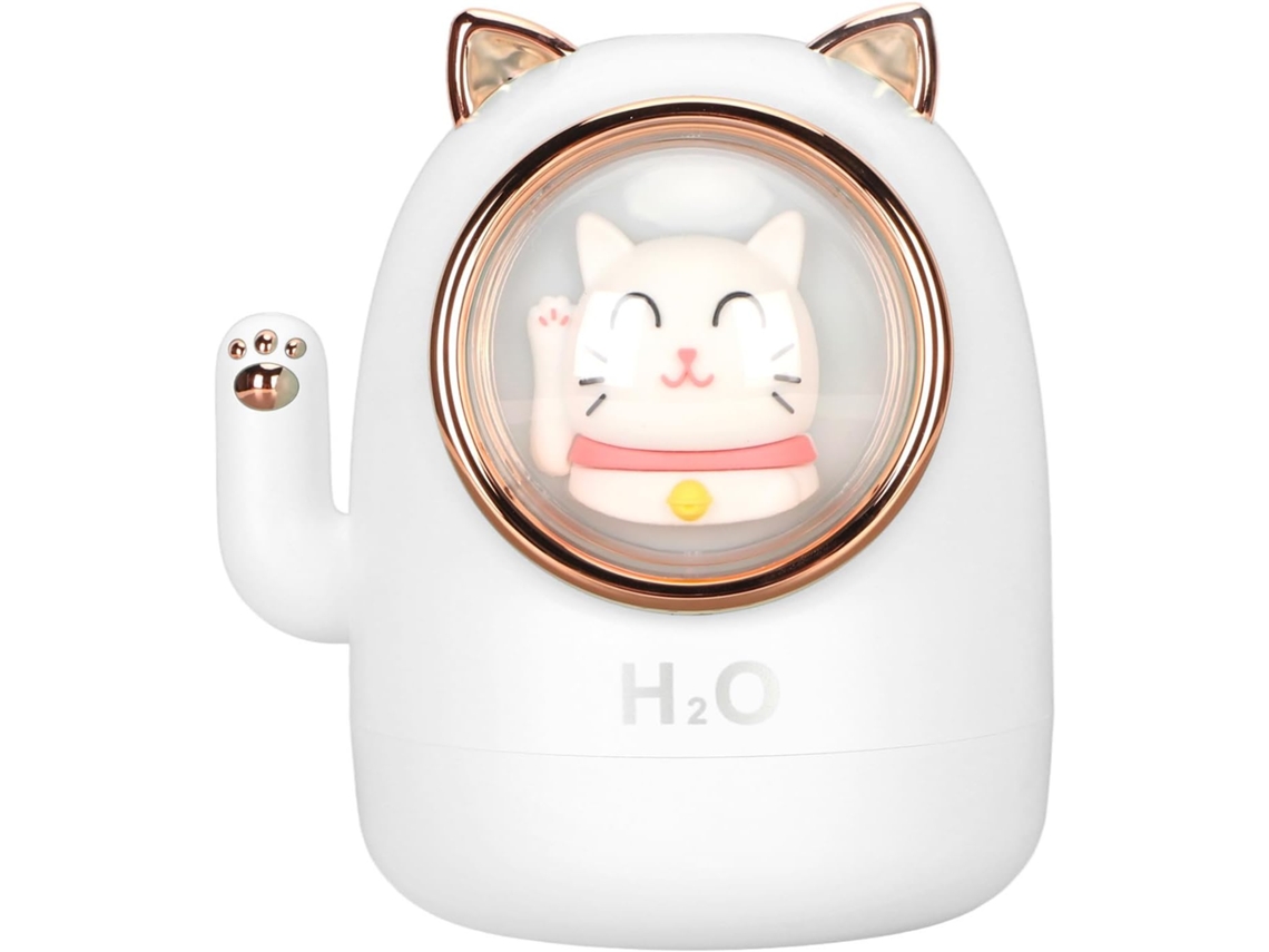Humidificador de aire, amplia gama de aplicaciones, 5 V, 2,5 W, bajo nivel de ruido, capacidad de 400 ml, elegante difusor de anillo Gokoco.