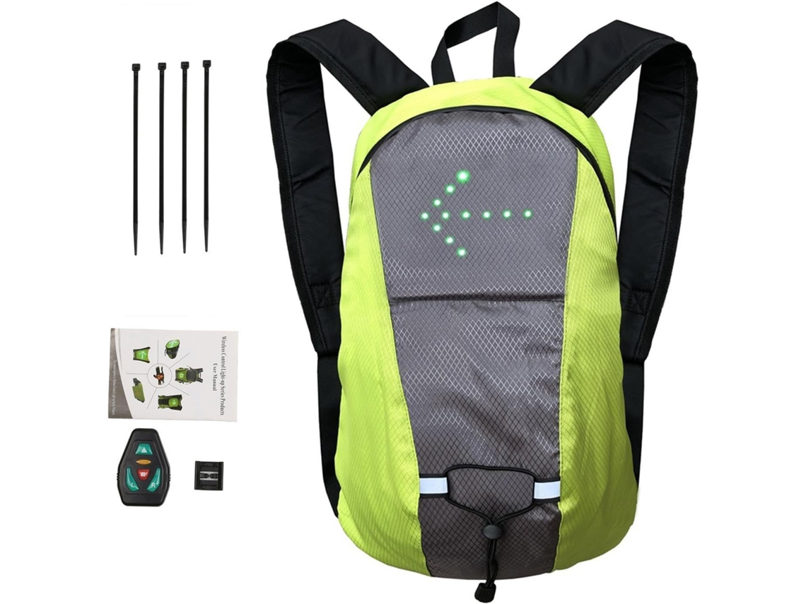 Mochila Led Para Senderismo Y Ciclismo Al Aire Libre Con Cable | Instalación Y Usb Segura Para Paseos Nocturnos