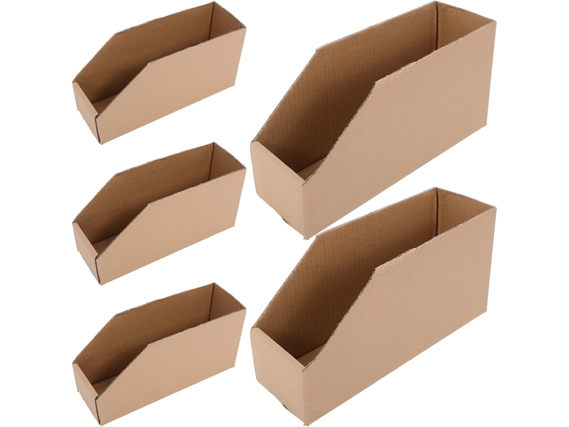 Cajas Plegables De Cartón Corrugado, Juego De 5, Para Mudanzas Y Almacenamiento, Montaje Rápido.