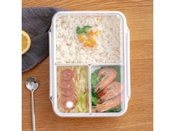 Caja De Almuerzo Portátil Para Primaria Con Caja De Frutas, Hermética, Anti-derrame, Microondas, 950ml