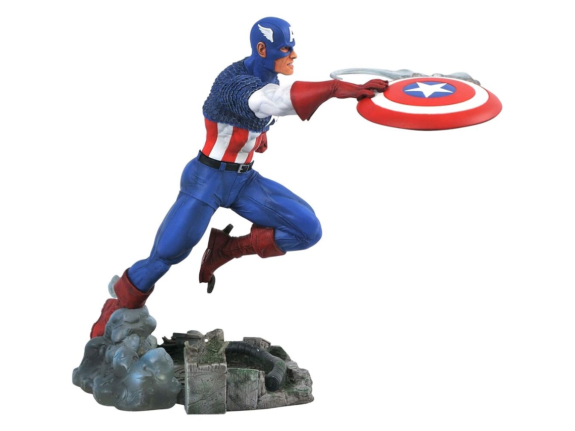 Estatua del Capitán América Diamond Select de 25 cm de Marvel Comics Gallery