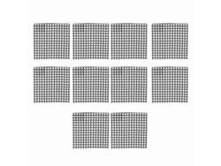 10 Unidades De Esterilla De Malla Para Fondo De Maceta De Jardín De 5x5 Cm, Antisifón, Previene La Pérdida De Tierra, Bonsái