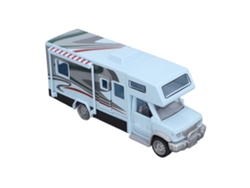 Autocaravana De Juguete Para Niños Con Luces Y Sonidos, Puertas Que Se Abren, Modelo De Simulación, Color Azul Claro.