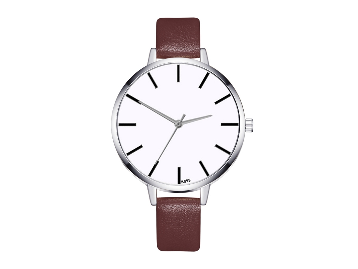 Reloj De Moda Zhoulianfa Para Mujer De Negocios, Cuarzo, Correa De Cuero Rojo.