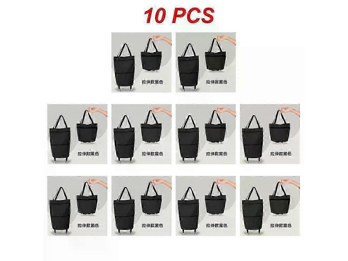 Bolsa de compras plegable, carrito con ruedas, organizador de verduras, portátil. GOKOCO