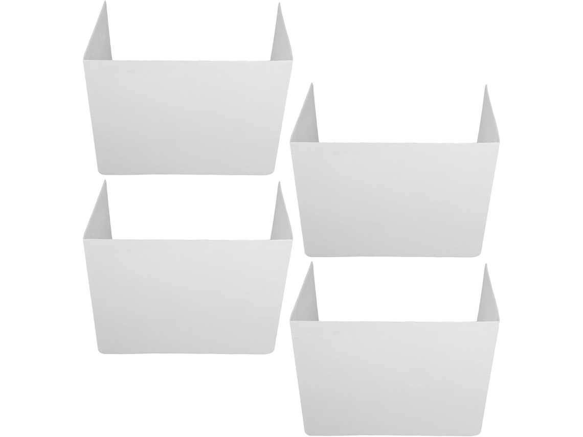 Mamparas De Oficina De Pvc Blanco De 4 Piezas Para Mayor Privacidad, Ligeras Y Flexibles.