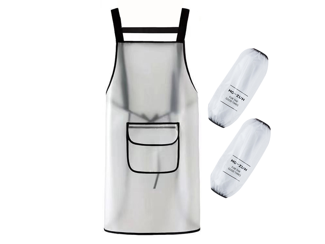 2 Unidades Delantal De Trabajo Impermeable En Tpu Resistente, Ropa Duradera Extra Larga Con Delantal Con Pechera Ajustable Para Lavado De Platos, Labo
