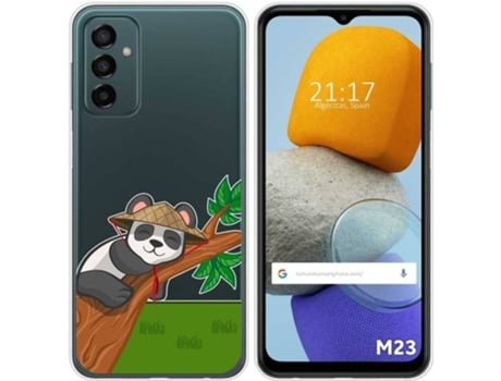 Carcasa para Samsung Galaxy M23 5G TUMUNDOSMARTPHONE Dibujos Transparente Panda Multicolor