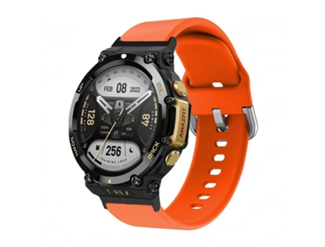 Correa de Silicona flexible para Huami Amazfit T-Rex 2 - anaranjado