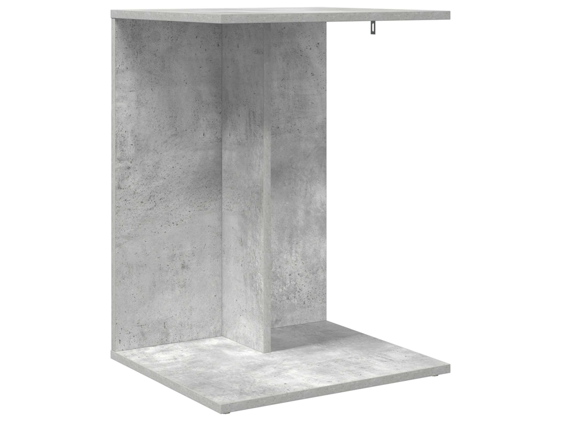 Mesa de comedor | Mesa auxiliar gris de 45 x 40 x 62,5 cm, madera tratada.