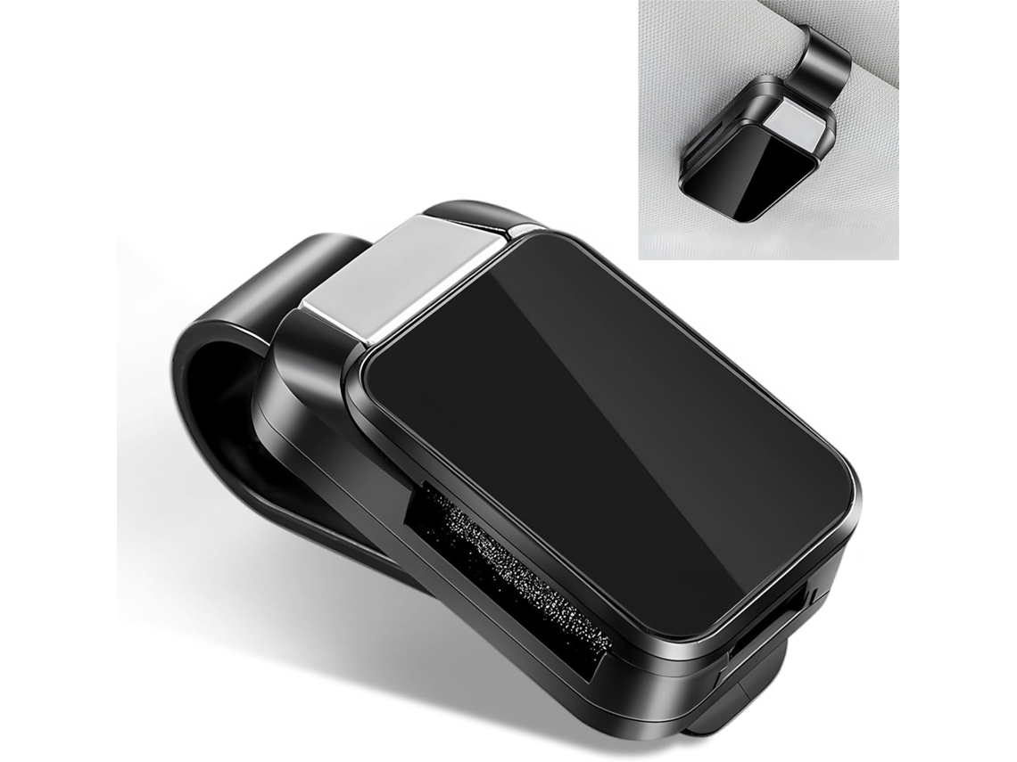 Clip Universal Para Sujetar Gafas De Coche, Manejo Con Una Sola Mano, Compatible Con La Mayoría De Gafas, Accesorios Para Automóviles.