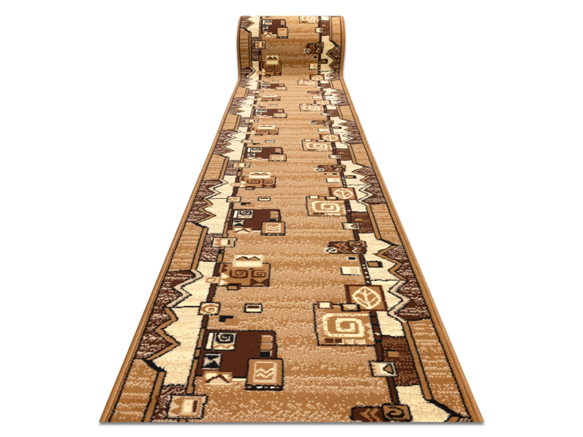 Alfombra de Pasillo Bcf Morad Szlaczek Oro Viejo 60 cm