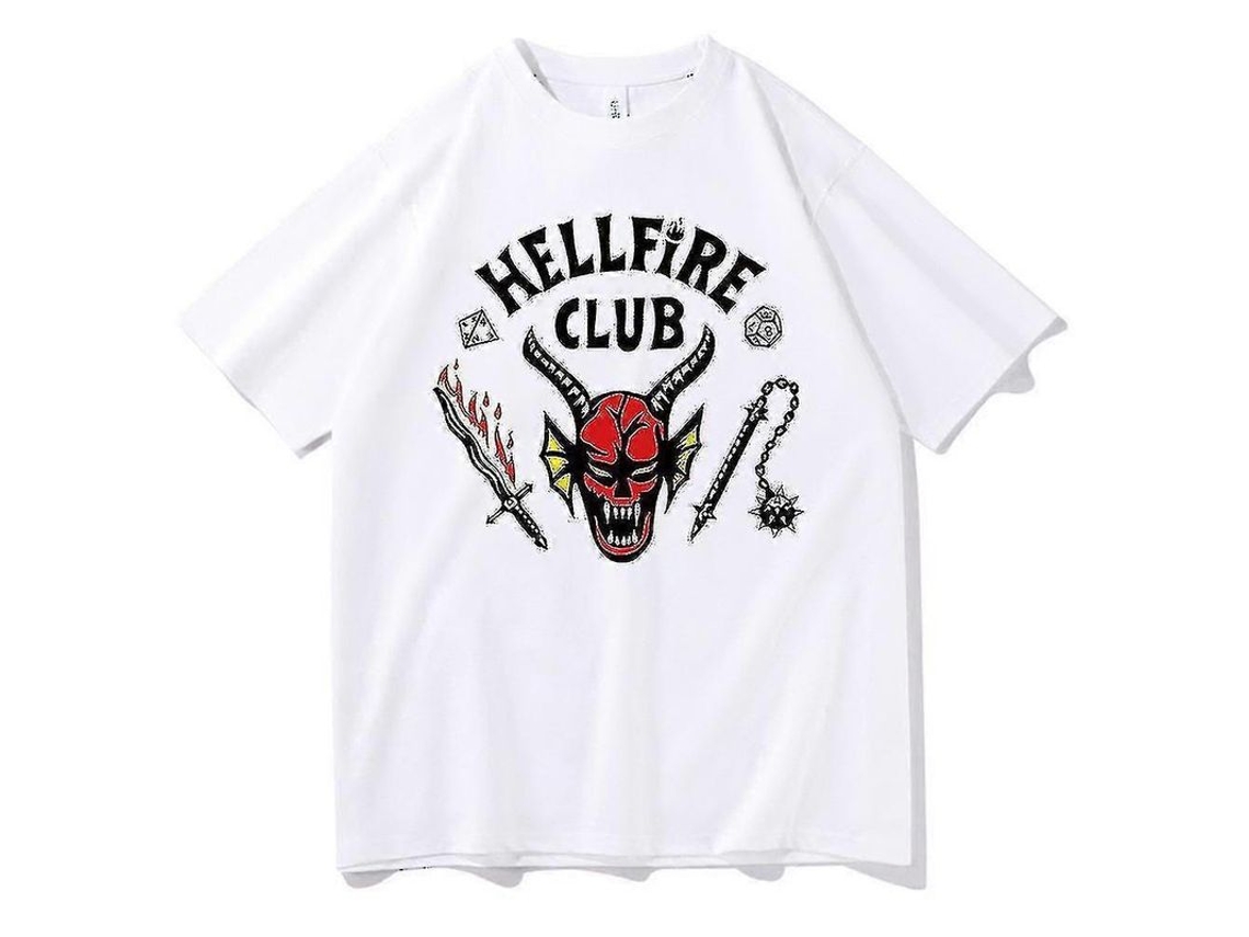 Camiseta Para Adultos Del Club Fuego Infernal De Stranger Things 4 (2022) Divertida Comedia Tallas S A 5xl Gildan Alta Calidad