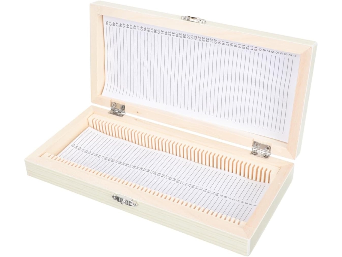 Estuche para microscopio para almacenar muestras biológicas