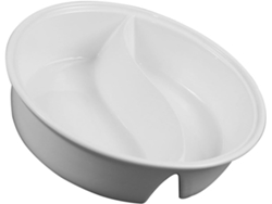 Tazón De Cocina Cerámica 7 Pulgadas Con Compartimentos, Estilo Japonés, Doble Compartimento Sopa