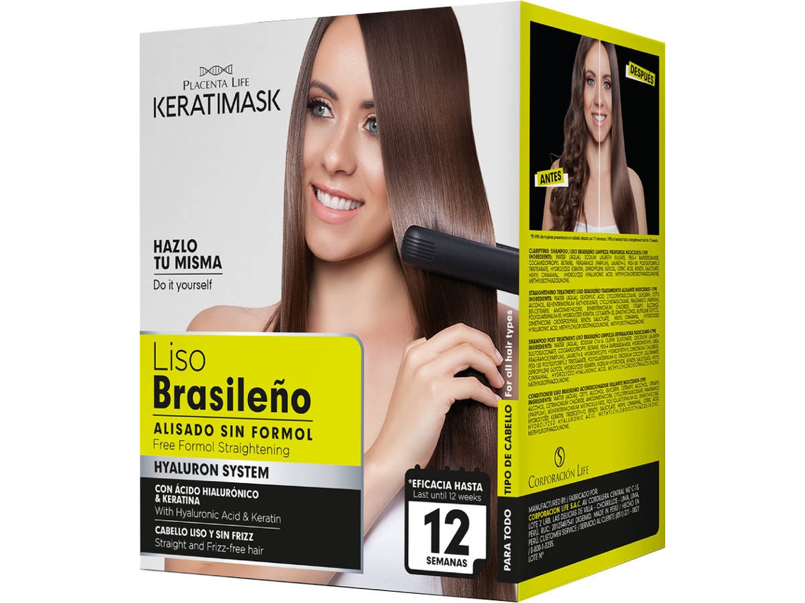 Kit de Alisado Brasileño BE NATURAL Keratimask
