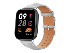 Correa para Redmi Watch 3 - Piel negra - Cabeza plana (20 mm)