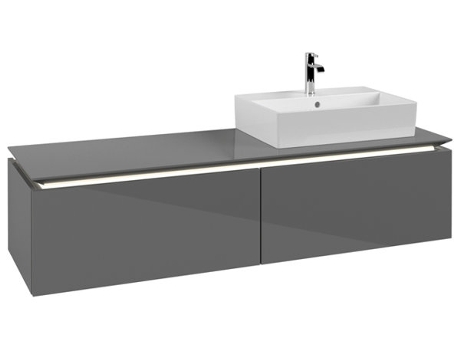 Villeroy &amp Boch Legato Vanity unit B674 1600x380x500mm lavabo a la derecha iluminación LED