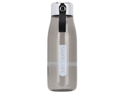 MEOIRUERY Vaso de Agua Portátil Simple para Exterior e Interior, Botella Deportiva 480ml (Gris)