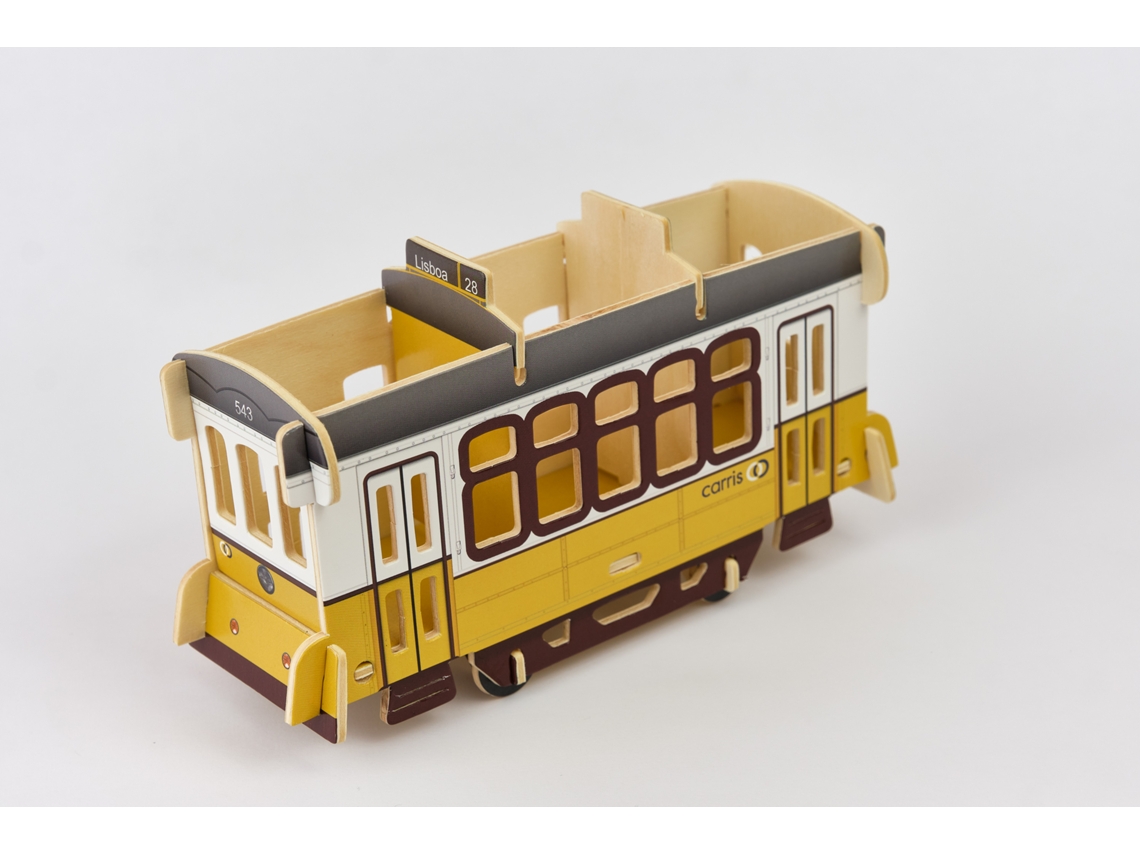 Construcción de Madera TRADEPORTUGAL Pencil Box Eléctrico 28 de Lisboa (Edad Mínima Recomendada: 10 años - 13 Piezas)