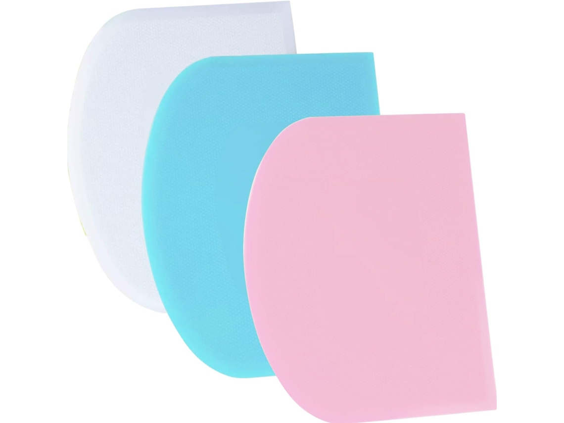 Utensilios De Repostería, Juego De 3 Cortadores De Masa, Espátula Flexible, Plástico Libre De Bpa.