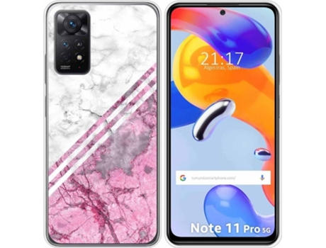 Carcasa Xiaomi Redmi Note 11 Pro TUMUNDOSMARTPHONE Dibujos Mármol 03 Multicolor